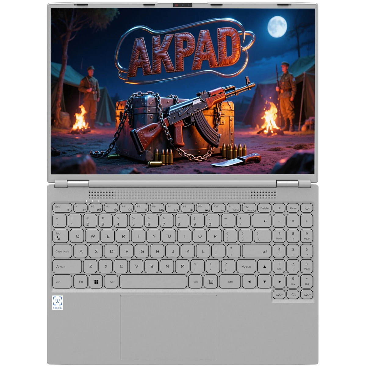 2025 AKPAD Face ID Intel Notebook N5095/N95 16.1" Laptop 16GB 32GB RAM Max 4TB ROM Windows 11 Wifi 5 BT RGB Keyboard