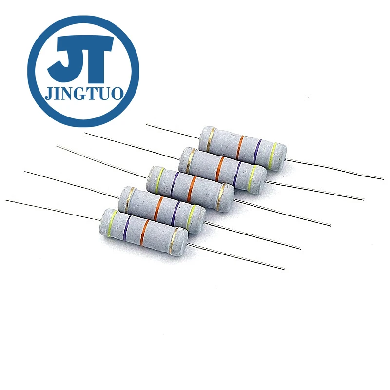 Metal Oxide Film Resistor 5Watts Carbon Film 5W 2.2R 3.3E 9.1R 100 240 270 360K 510 560 750 820 910K 1R-1M Ohm