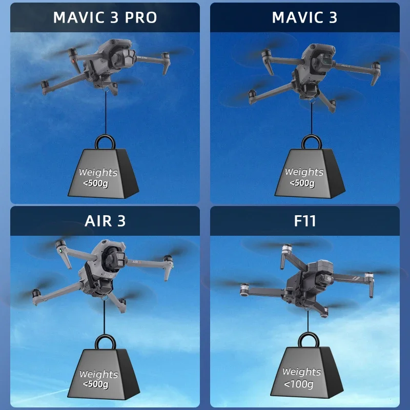Система Airdrop для DJI Avata 2/Mini 4 Pro/Air 3/Mini 3 Pro/Mavic 3 Pro/Mavic Pro Drone Thrower Рыбалка Спасание жизни Отправить подарок