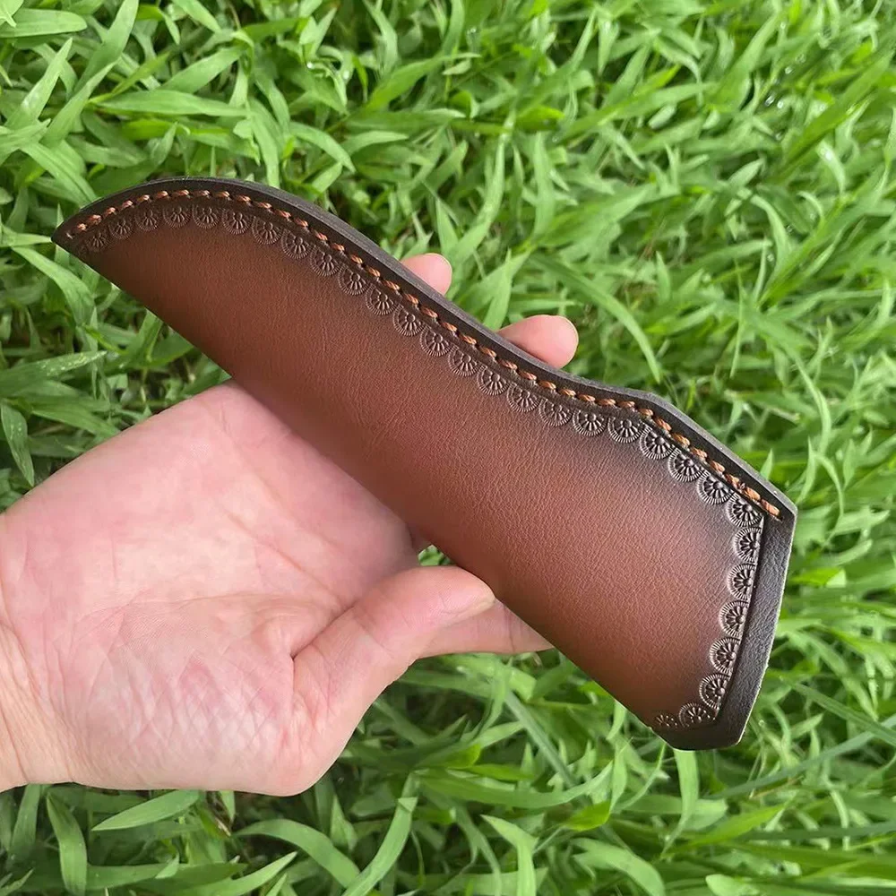 22 cm Rindsleder Scheide Feste Klinge Messer Holster Jagd Messer Leder Fall Abdeckung Hülse Outdoor Camping Durchführung Werkzeug Teile