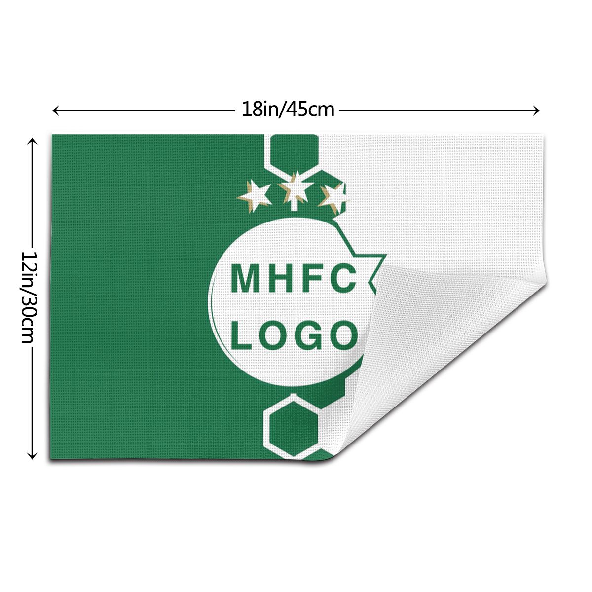 이스라엘 F.C MHFC 챔피언 PVC 우븐 플레이스매트, 방수 쉬운 세척 가능 장식, 레스토랑 주방