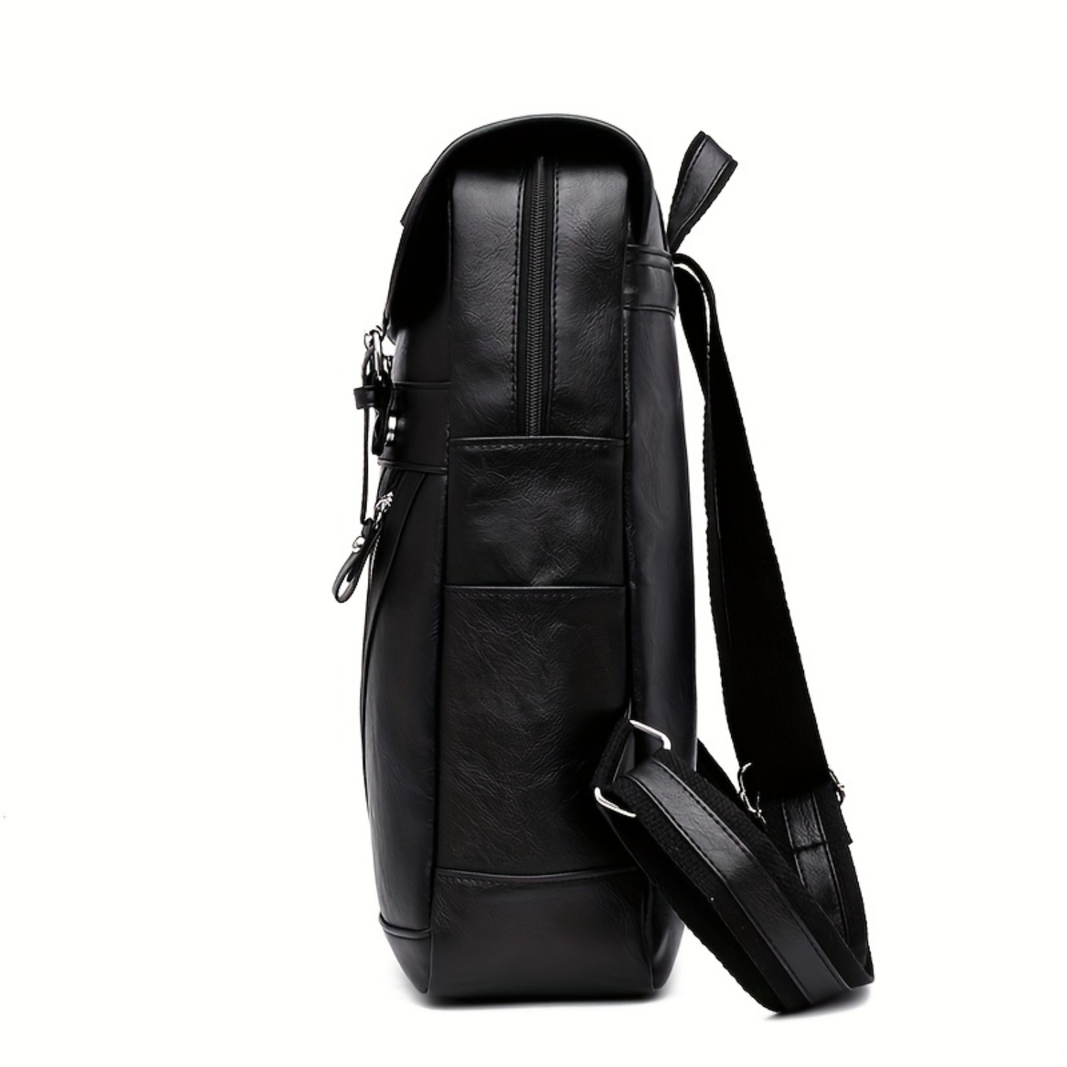 กระเป๋าเป้สะพายหลังหนัง PU เรียบง่ายสไตล์เรโทรสําหรับผู้หญิงธุรกิจ