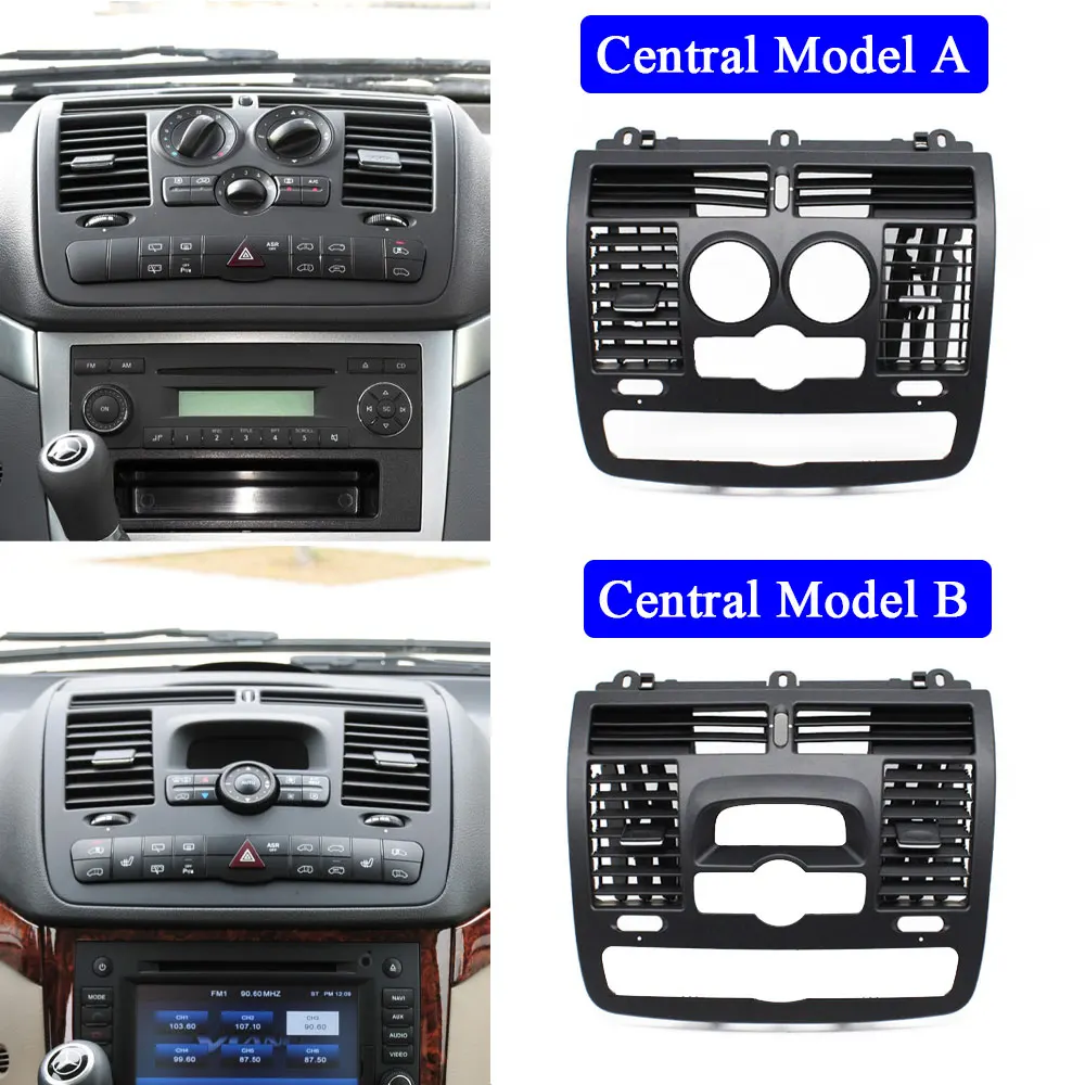 Dash Center Air Vent Outer Cover Left Right AC Vent Panel For Benz Vito Viano W636 W639 2004 2005 2006 2007 2008 2009 2010-2015