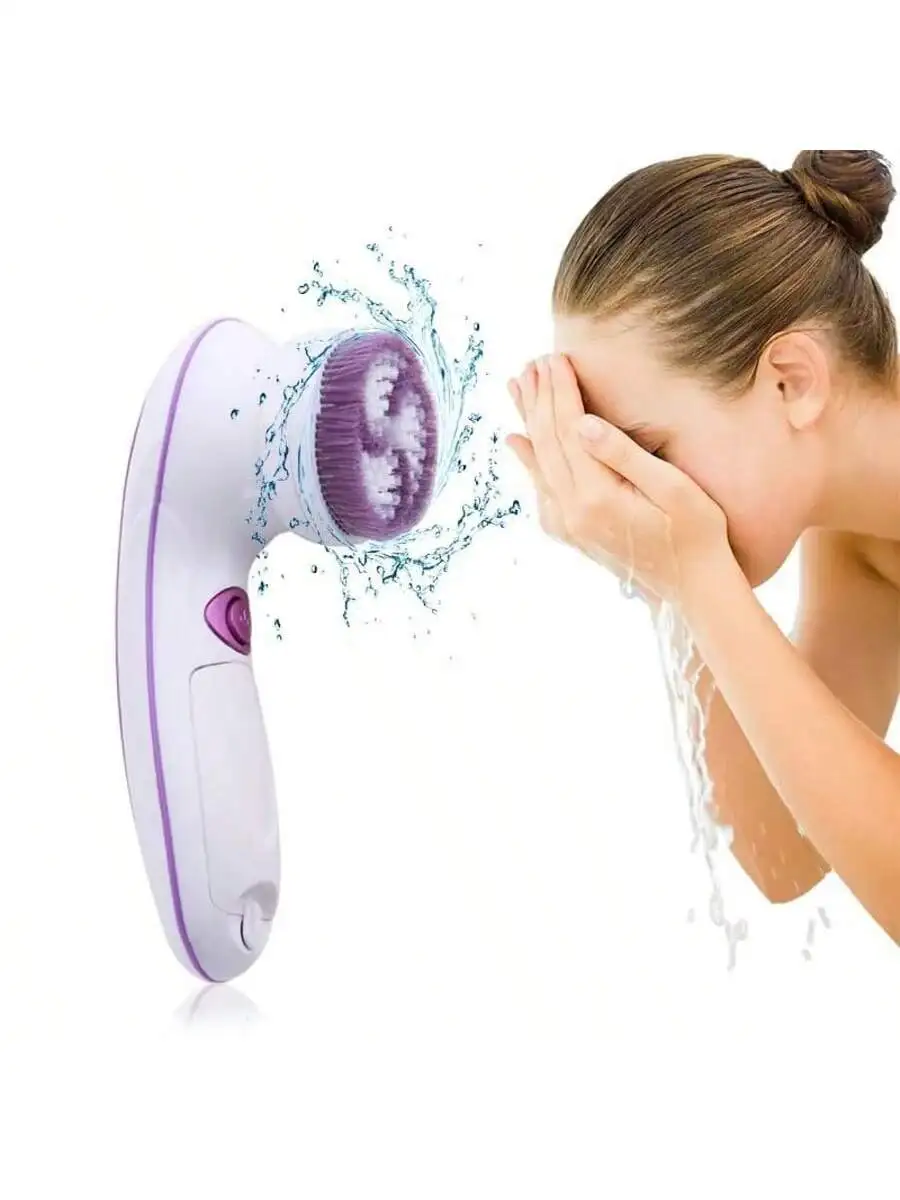 เครื่องทําความสะอาดใบหน้า 5-in-1 เครื่องทําความสะอาดรูขุมขนบนใบหน้าแบบพกพามัลติฟังก์ชั่นสําหรับเครื่องล้างหน้าในครัวเรือนของผู้หญิง