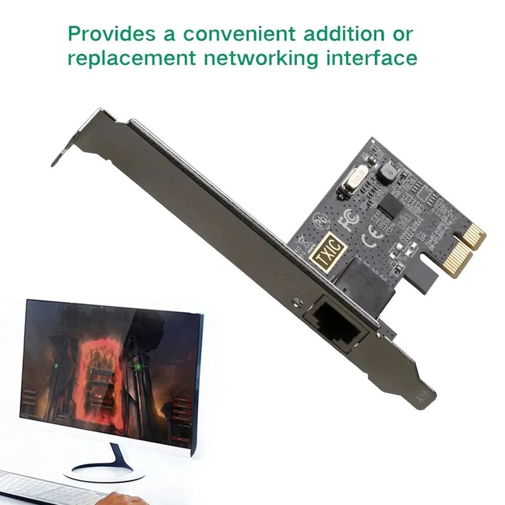 Tarjeta de red PCI-E a RJ45 de 1G, Chip RTL8111E, tarjeta de red Gigabit Ethernet PCI Express, 10/100/1000Mbps, 1Gbps para PC