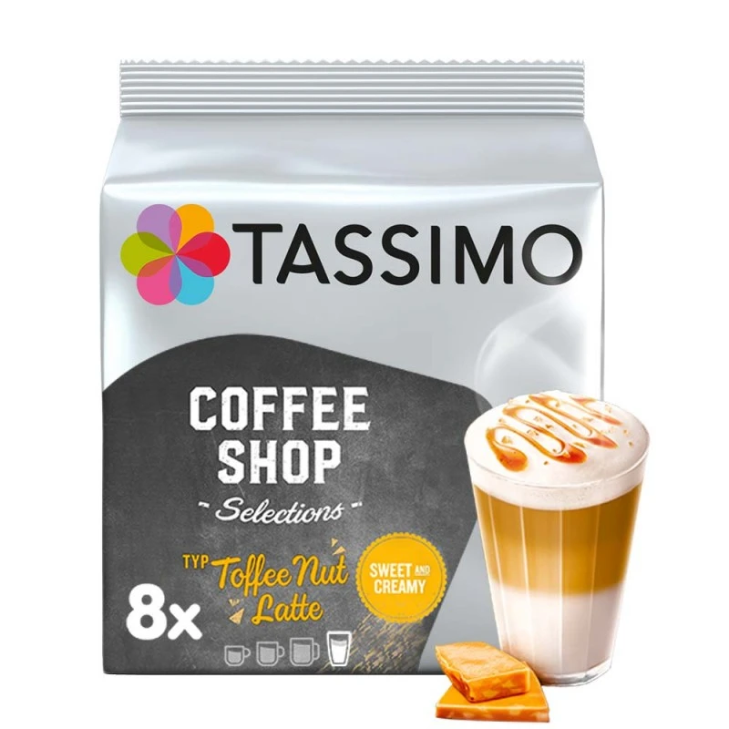 Kapsułki do ekspresu TASSIMO Coffee Shop TOFFEE NUT LATTE 8 szt