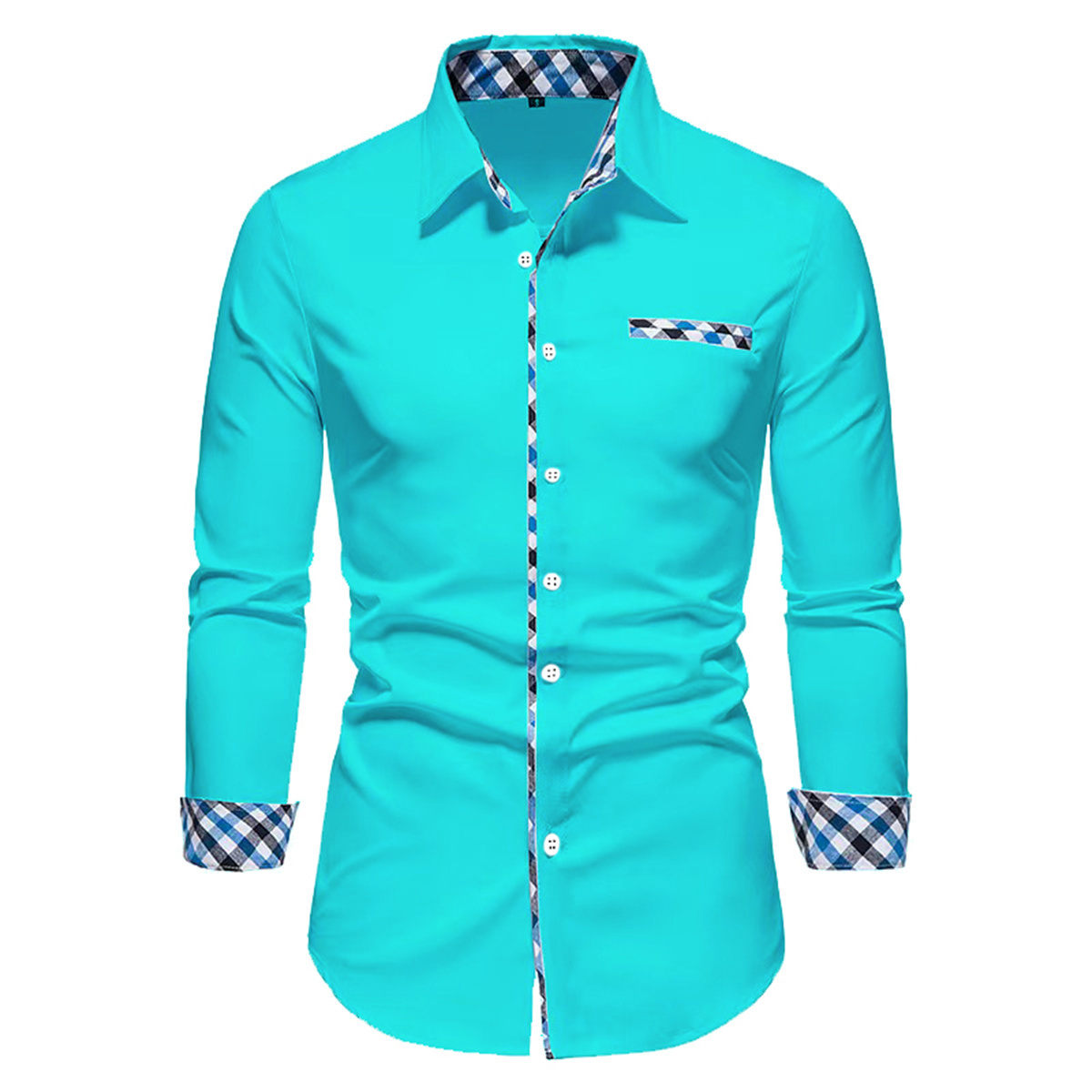 Polo de tela de alta calidad para hombre, camisa empalmada de Color sólido de manga larga para oficina de negocios, ocio callejero al aire libre, superventas, 2023