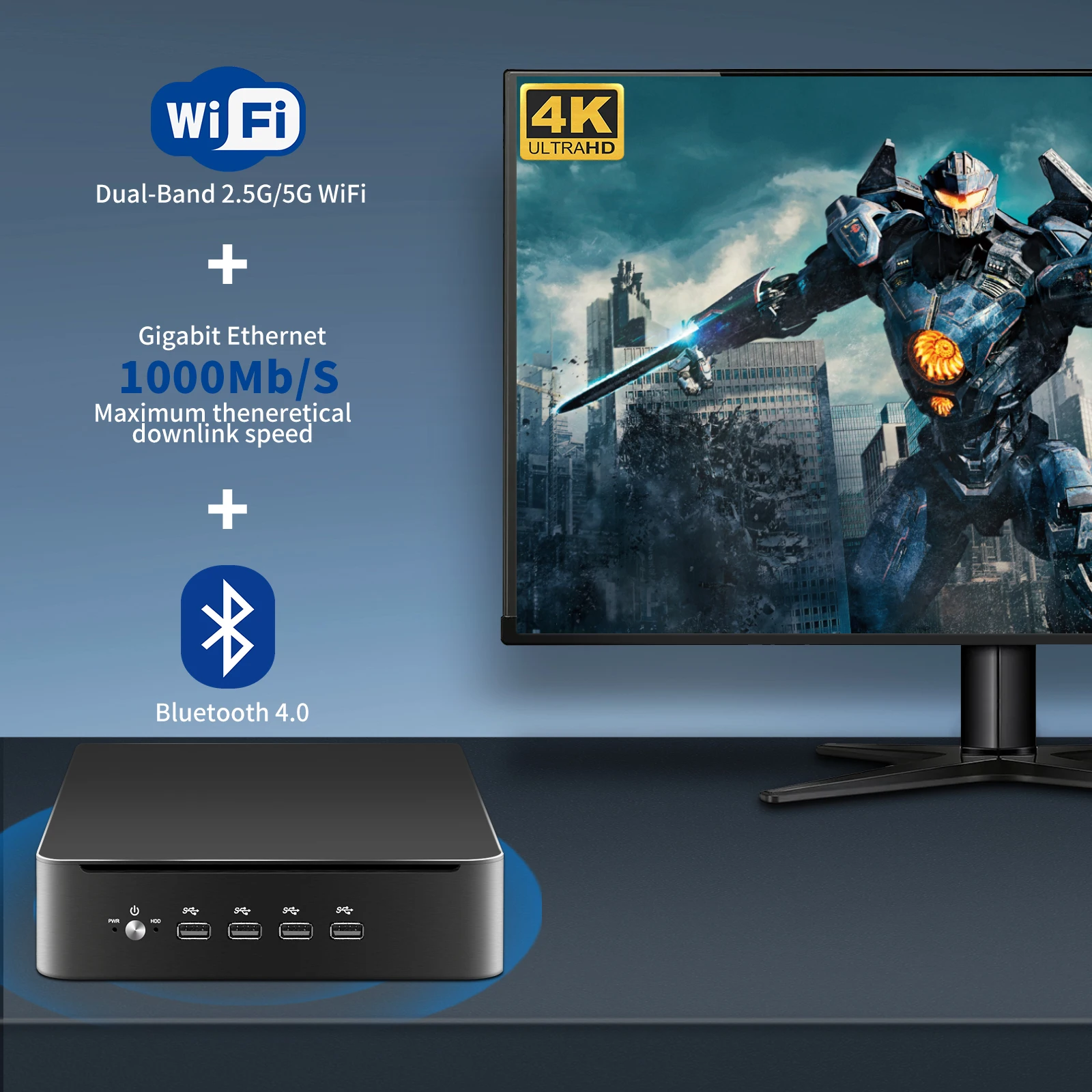 MSECORE MQ8 Intel i9-11900H Mini PC Windows 11 Gaming Desktop Computer Portable PC Office HTPC Barebone System NVME 4K WIFI6