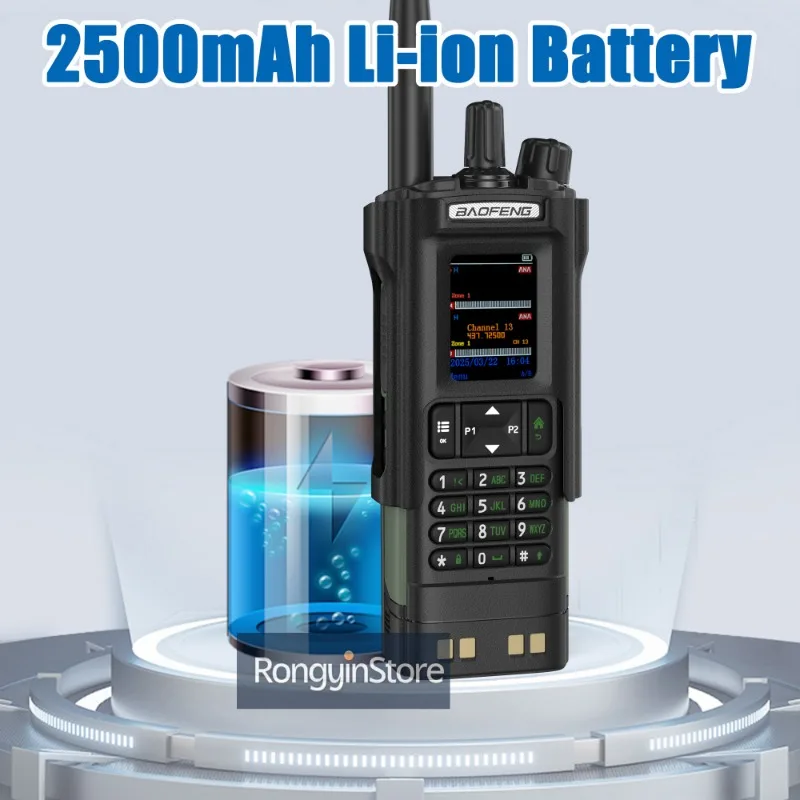 Baofeng DM-32 com coldre de cinto rádio dmr walkie talkie digital gps aprs 999 canais modo duplo analógico slot de tempo duplo para caminhadas