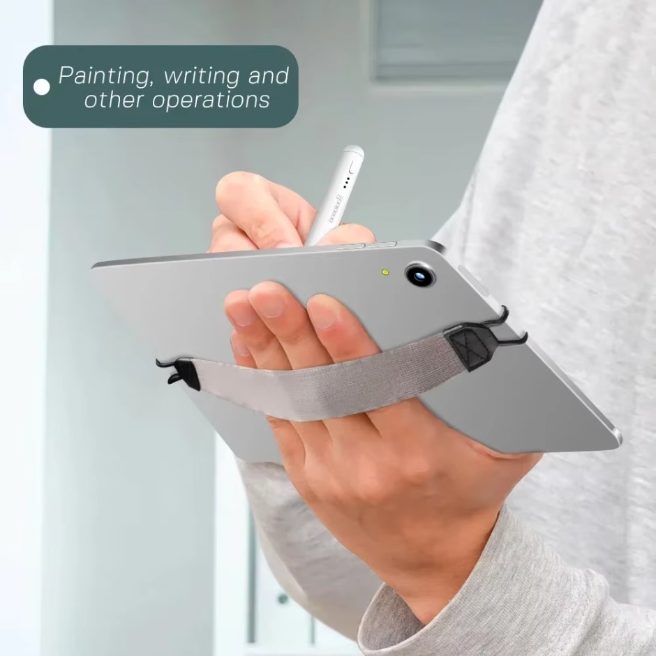 Tablet Standhouder voor iPad 9.7 10.5 inch Generieke Handriem Lederen Handgreep Beveiliging Handriem voor iPad/Xiaomi/Samsung