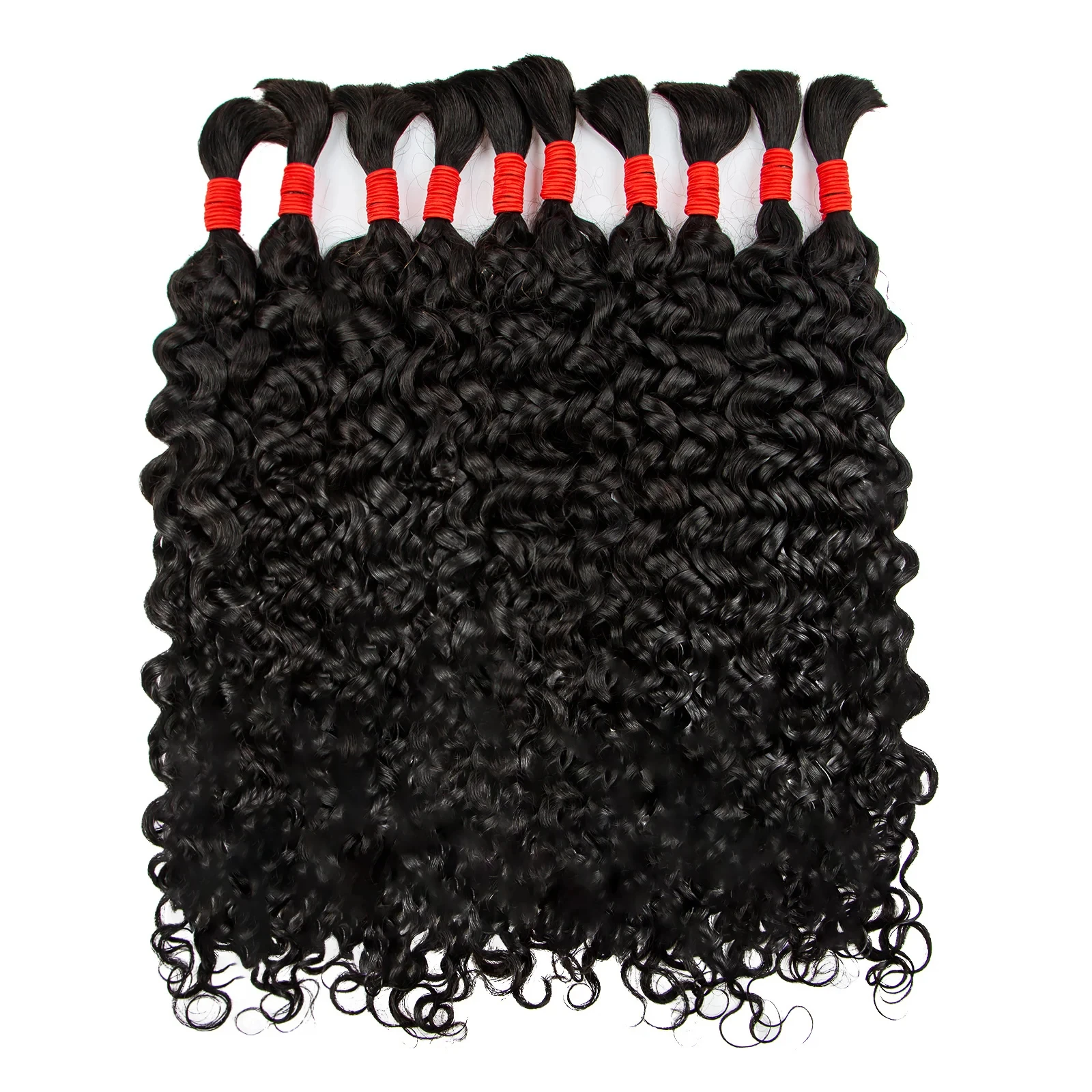 V ความงามมนุษย์ Braiding ผม Boho Braids เทพธิดา Braid สําหรับผู้หญิง Braiding ผมไม่มี Weft BULK Hair Extensions Water WAVE ผม