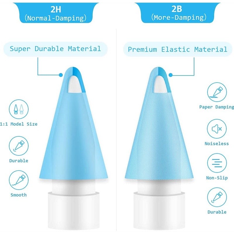 GOOJODOQ Precision Replacement Nib for Apple Pencil 2 1 for Apple Nib iPad Pencil Stylus Durable pen tip