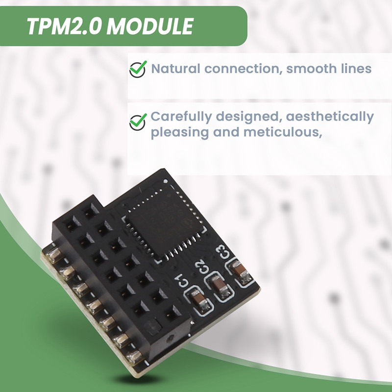 Módulo de segurança xtech tpm tpm2.0 para asus tpm spi módulo de plataforma confiável paralela módulo portátil multifuncional