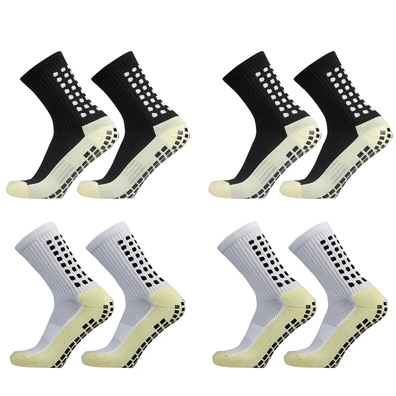 1/4 Paar rutschfeste Fußball-Socken für Damen und Herren, Outdoor-Sport, Grip, Fußball, Yoga