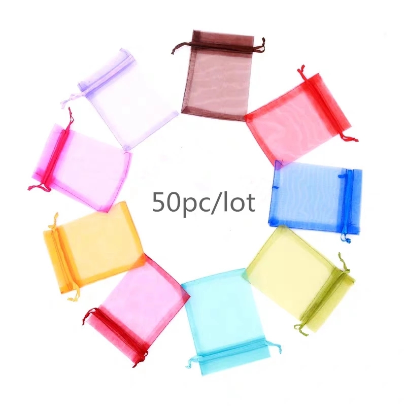 50 Cái/lốc (4 Size) đàn Organ Tặng Túi Đựng Trang Sức Bao Bì Túi Tiệc Cưới Goodie Đóng Gói Ủng Hộ Bánh Túi Drawable Túi Hiện Nay