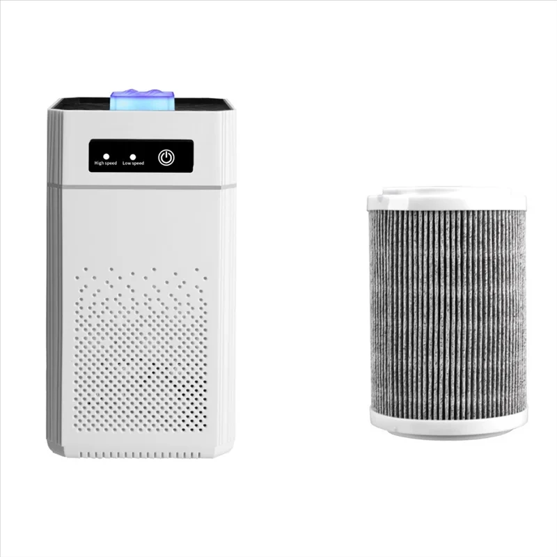 Purificador de ar portátil usb com filtro de odor de fumaça aromaterap com filtro substituível para casa carro cozinha