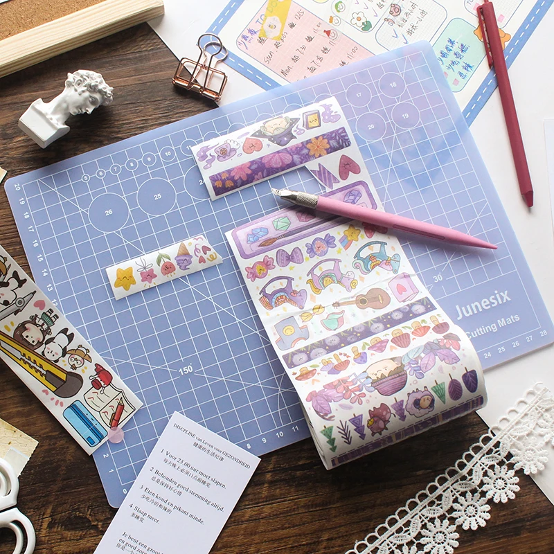 A3/A4/A5 Cutting Mats Translucent  Pvc Grid Lines Self Healing Cutting Board Tool Fabric Leather Paper Craft Diy Tools Plate Pad