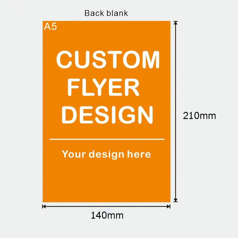 Customized flyers A4 A5, A6 size 150gms paper printed poster color Advertising Flyer poster double sided