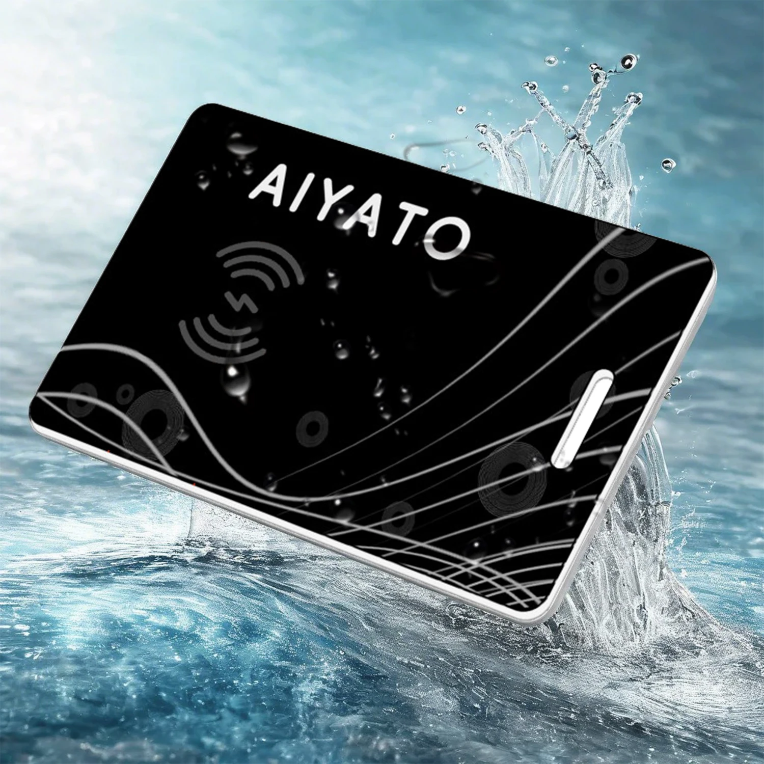 Bluetooth Ultrathin 1.8mm Wallet Finder Card Magnetic Charging Works with Apple Find My (iOS Only) Smart Finder Card