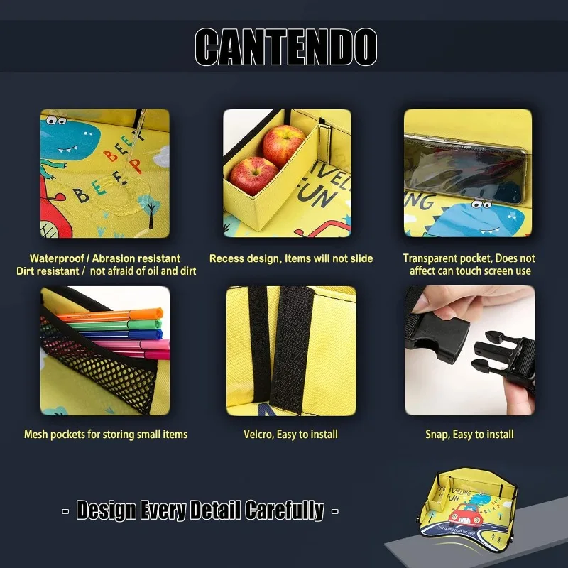 Bandeja de viagem infantil com organizador para viagem, assento para criança, bandeja para avião, mesa para crianças