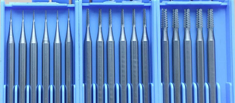 cylinder bur jewelry 6PCS High Speed Tungsten Steel Burs Cone For Setting Gems Shank 2.35MM Jewellery Making Tools