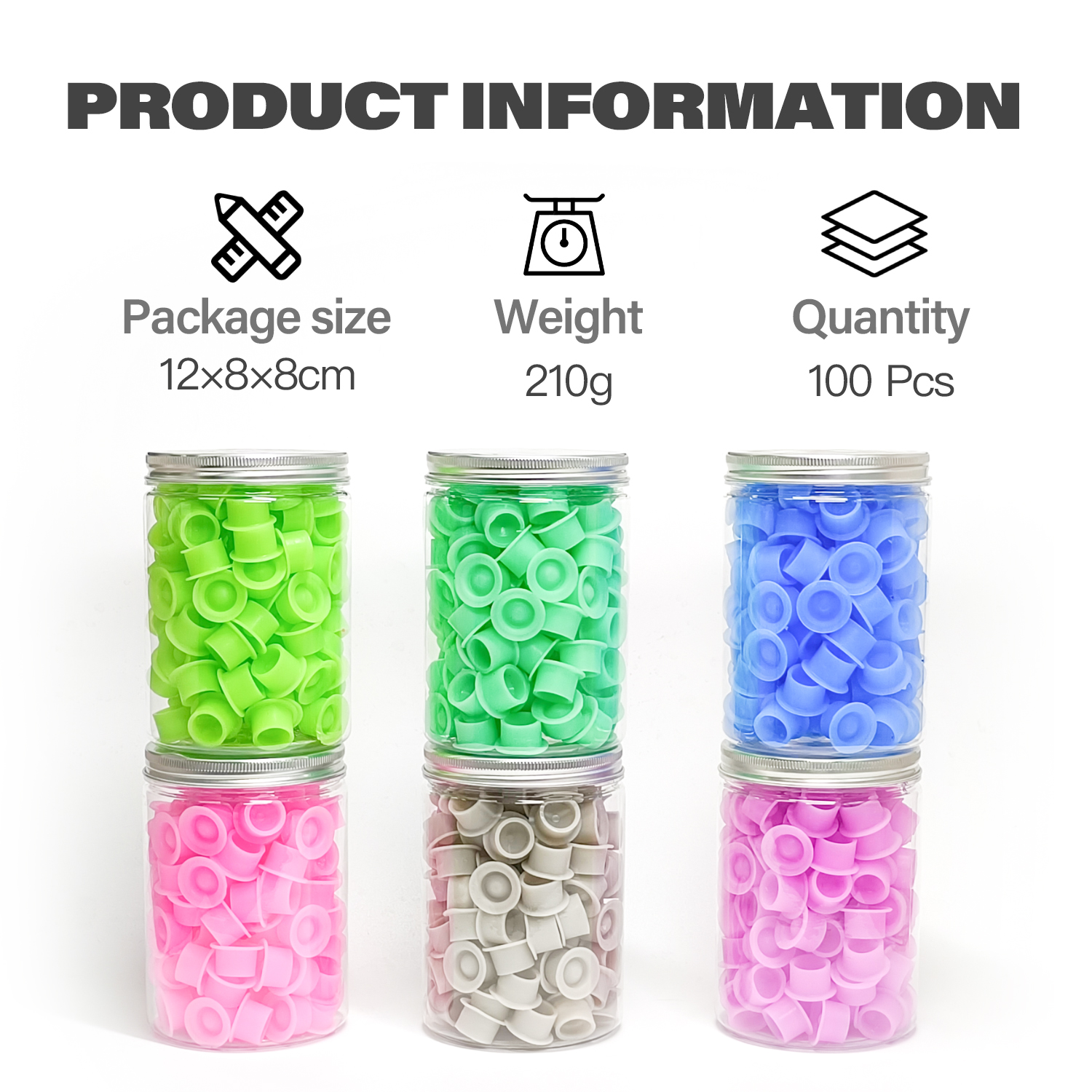 100 шт. одноразовые силиконовые чашки с чернилами для татуировки, перманентный макияж, окраска, пигментная чашка, контейнер, аксессуар для татуировки для татуировщиков