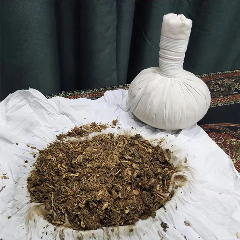 Bola de masaje a base de hierbas tailandesas, Bola de masaje de moxibustión cálida, Spa tailandés, Bola para el cuidado de la salud, fisioterapia, terapia caliente, masajeador relajante