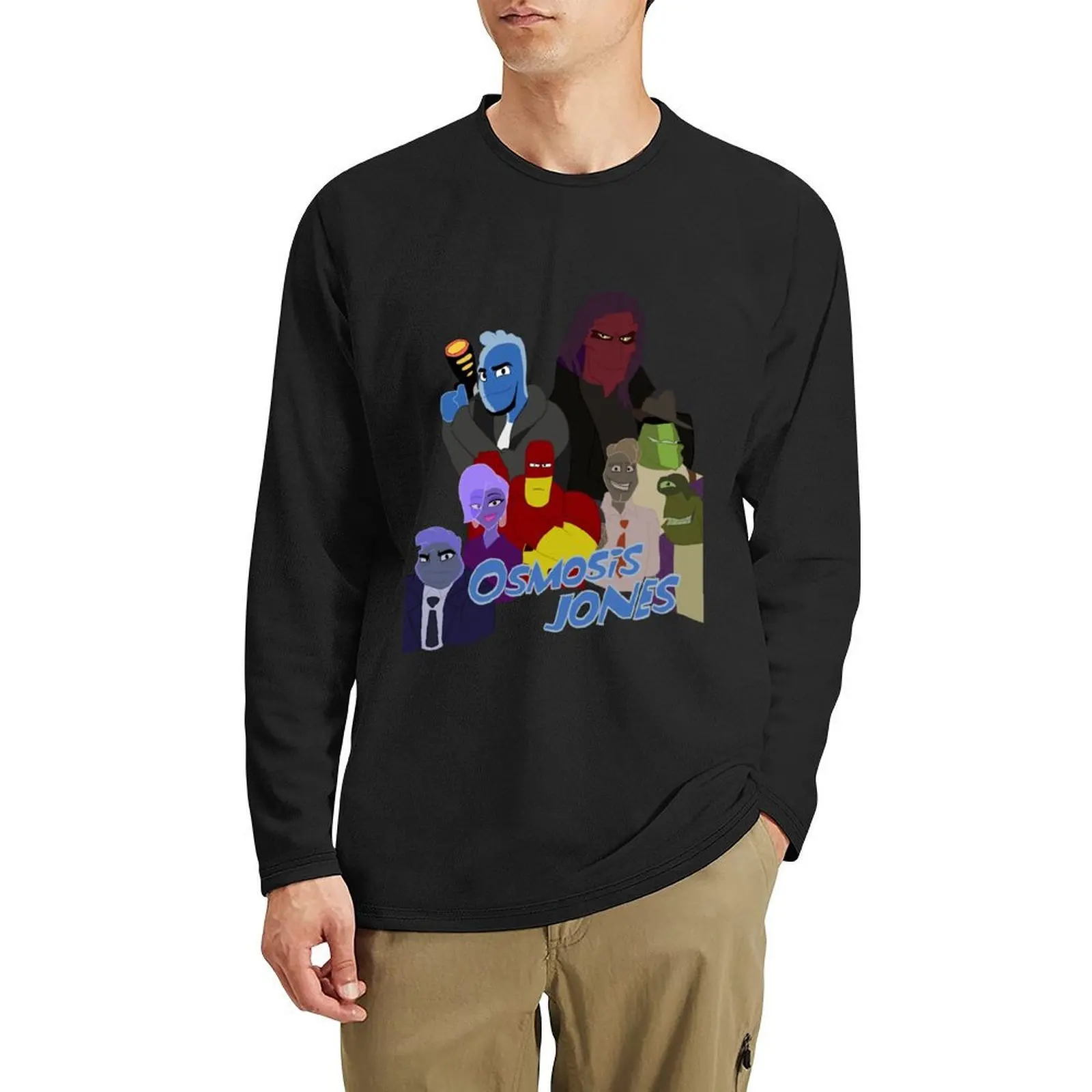Osmosis Jones Long T-Shirt kaos polos kaos hitam kaos sweatshirt kaos hitam kaos untuk pria berbahan katun
