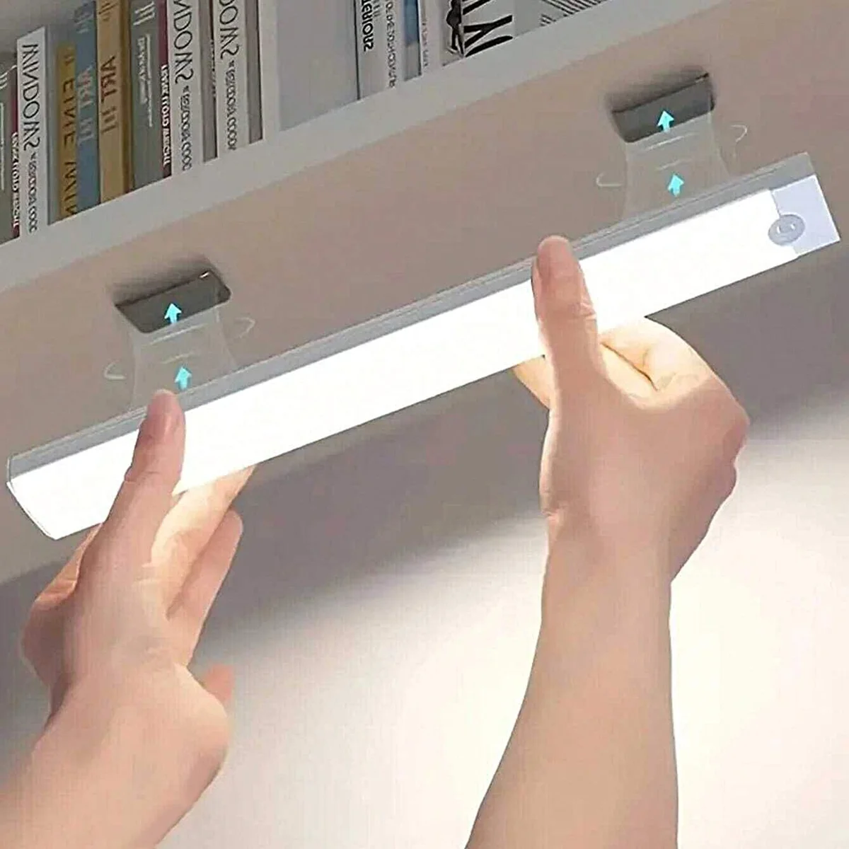 Luz Nocturna LED inalámbrica con Sensor de movimiento, lámpara de noche para armario, cocina, dormitorio, Detector, luz de fondo para armario y escalera