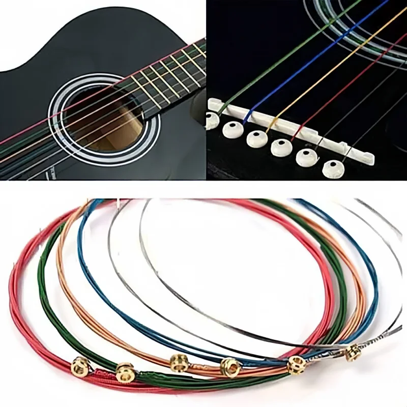 6PCS Original Guitar Strings High Quality Replacement Guitar Strings 1 To 6 Steel Strings Advanced Folk Guitar Accessories