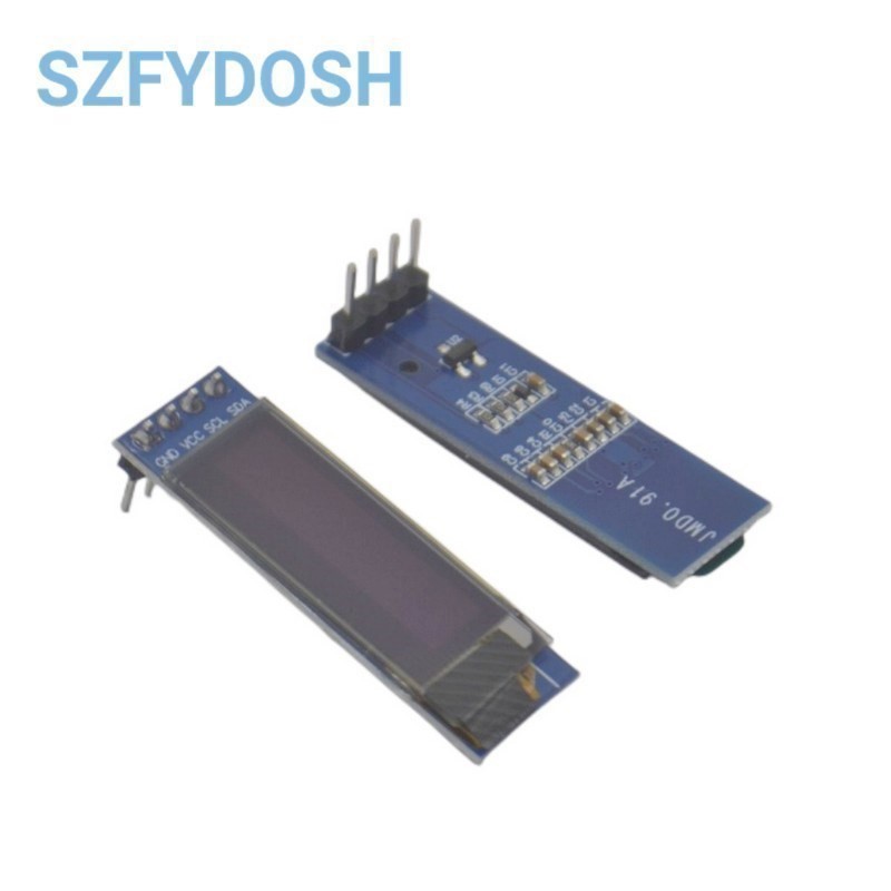 DIYモジュールssd1306ドライバー用,0.91インチ,128x32,i2c,白/青/黄色,3.3v,5v