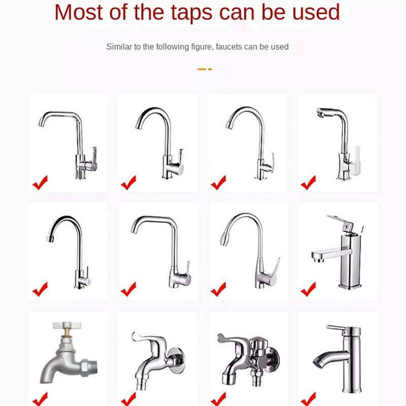 360° Adjustable Faucet Extension Tube Water Saving Nozzle Filter Kitchen Water Tap Water Saving for Sink Faucet Bathroom