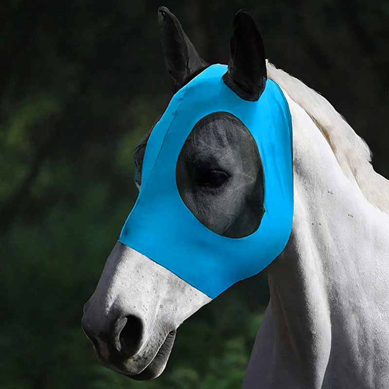 Reiten atmungsaktiv maschig Pferd Ohr abdeckung Reitpferd Ausrüstung Fliegen maske Motorhaube Netz Ohr masken Schutz Pferd