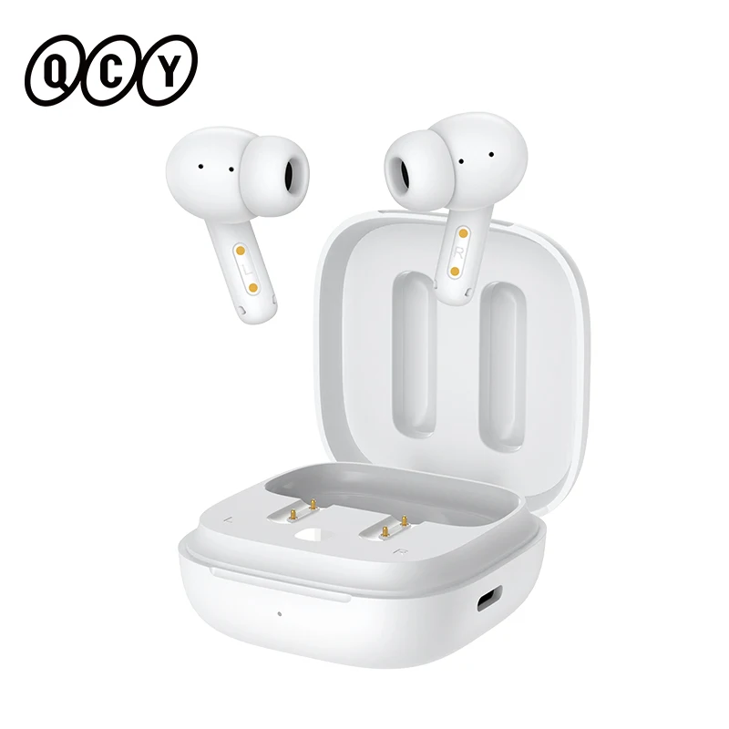 Qcy T13 ANC หูฟังไร้สายตัดเสียงรบกวนแบบแอกทีฟ28dB บลูทูธหูฟัง5.3มีความหน่วงต่ำ0.068'