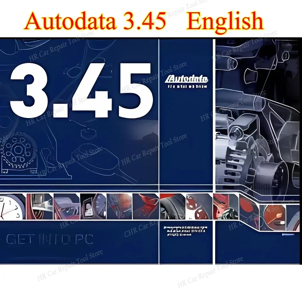 Autodata 3,45/3,41/3,40 Автомобильный ремонт диагностики Программное обеспечение Многоязычные диаграммы проводки данные Autodata Polish