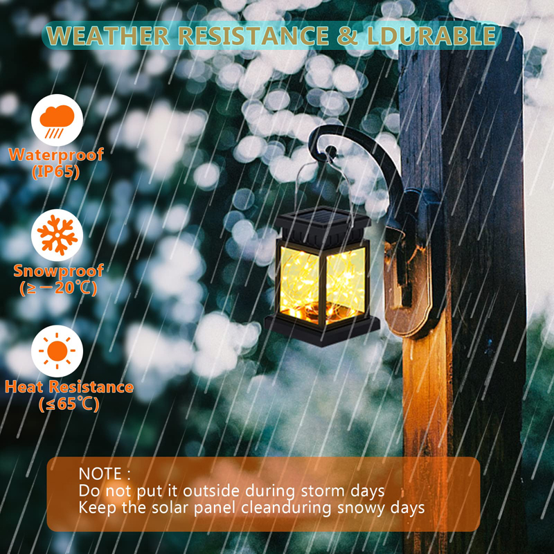 Solar Palace Lantern Outdoor Solar Lights Lawn Landscape Hanging Atmosphere Candle Lamp Floor Yard Garden Decor Solar Lighting