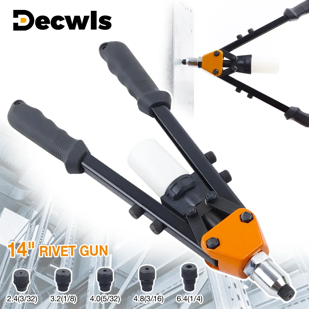Kit de pistola de rebite sem fio, ferramenta de porca de rebite para serviço pesado, com 250 rebites e 5 ponteiras (3/32", 1/8", 5/32", 3/16", 1/4''), pistola de puxar profissional, mais economia de trabalho