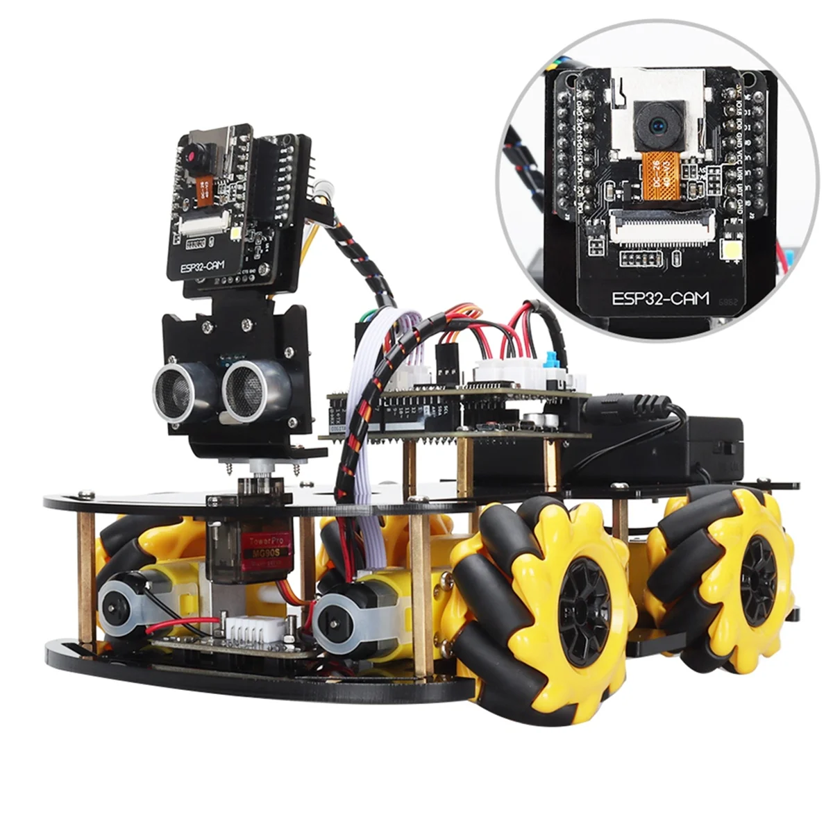 Roboter-Starter-Car-Kit für die Arduino-Programmierung mit ESP32-Kamera, Lern- und Entwicklungs-Komplettset für die intelligente Automatisierung