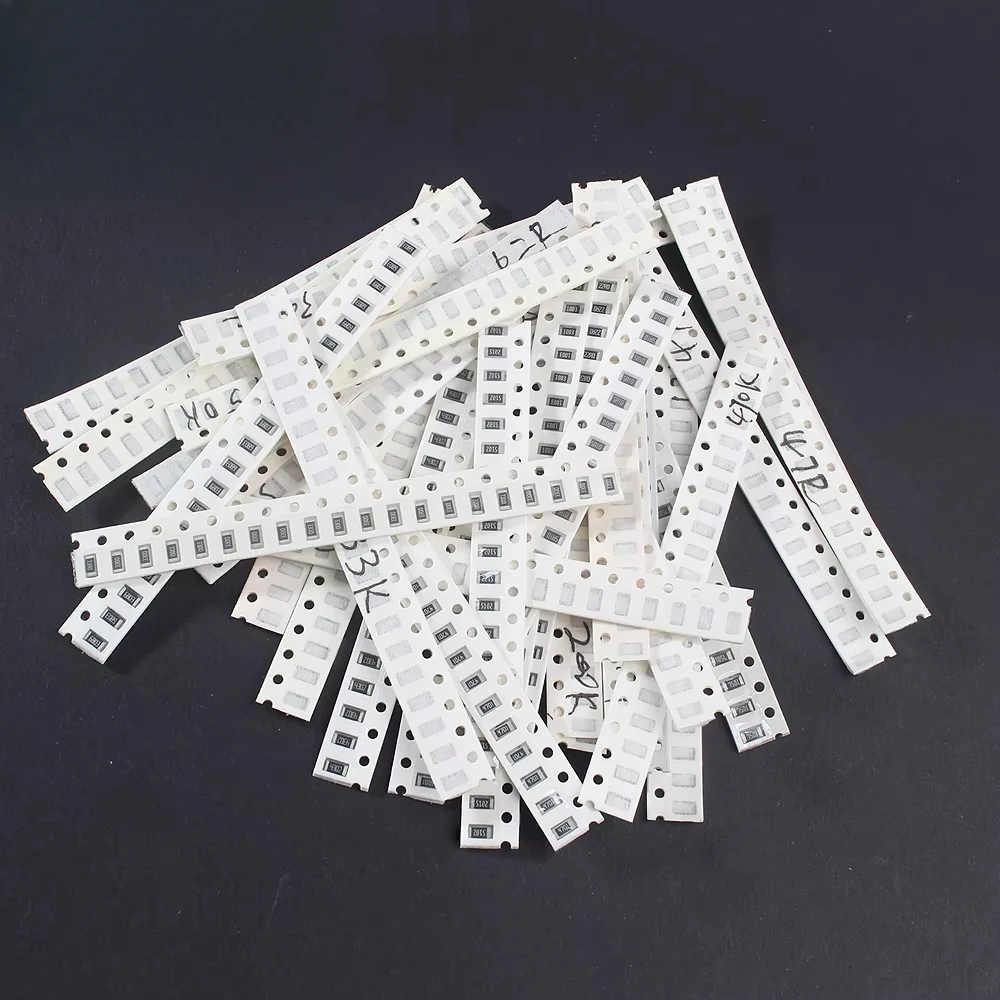 Kit de resistencias SMD de 660 piezas 0603 0805 1206 1% Kit surtido de resistencias 1 Ohm - 1M Ohm Kit de resistencias en chip