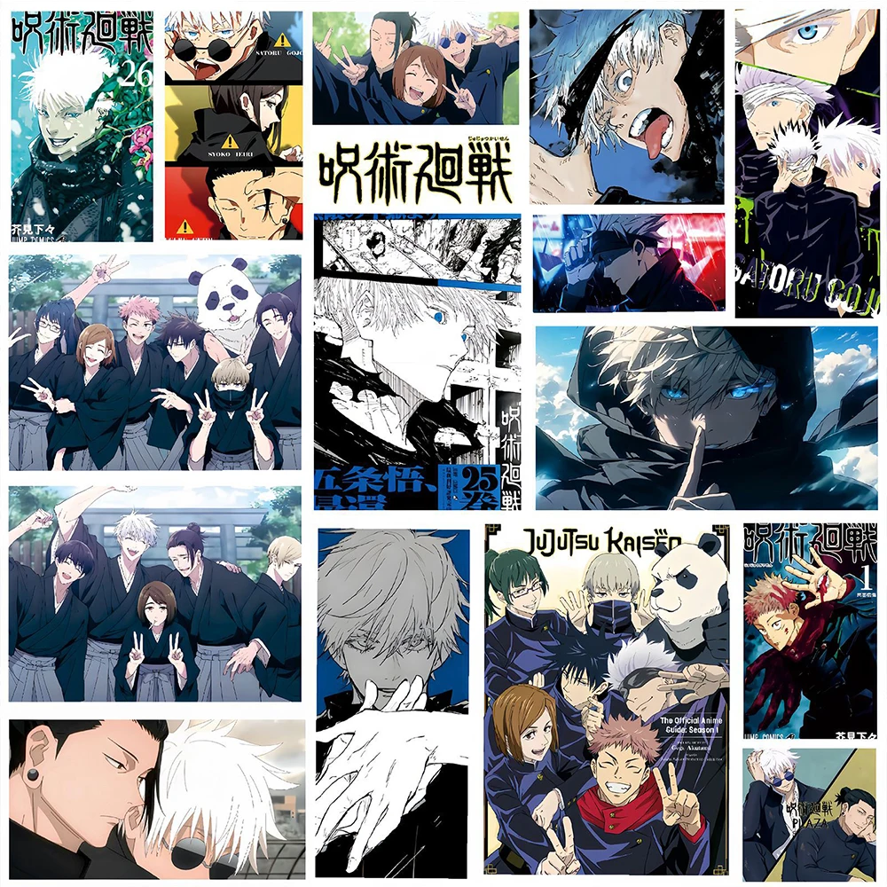 10/30/80pcs การ์ตูน Jujutsu Kaisen สติกเกอร์ DIY แล็ปท็อปสเก็ตบอร์ดเด็ก Cool สติกเกอร์ Itadori Yuji Satoru Gojo อะนิเมะ Decal ของเล่น