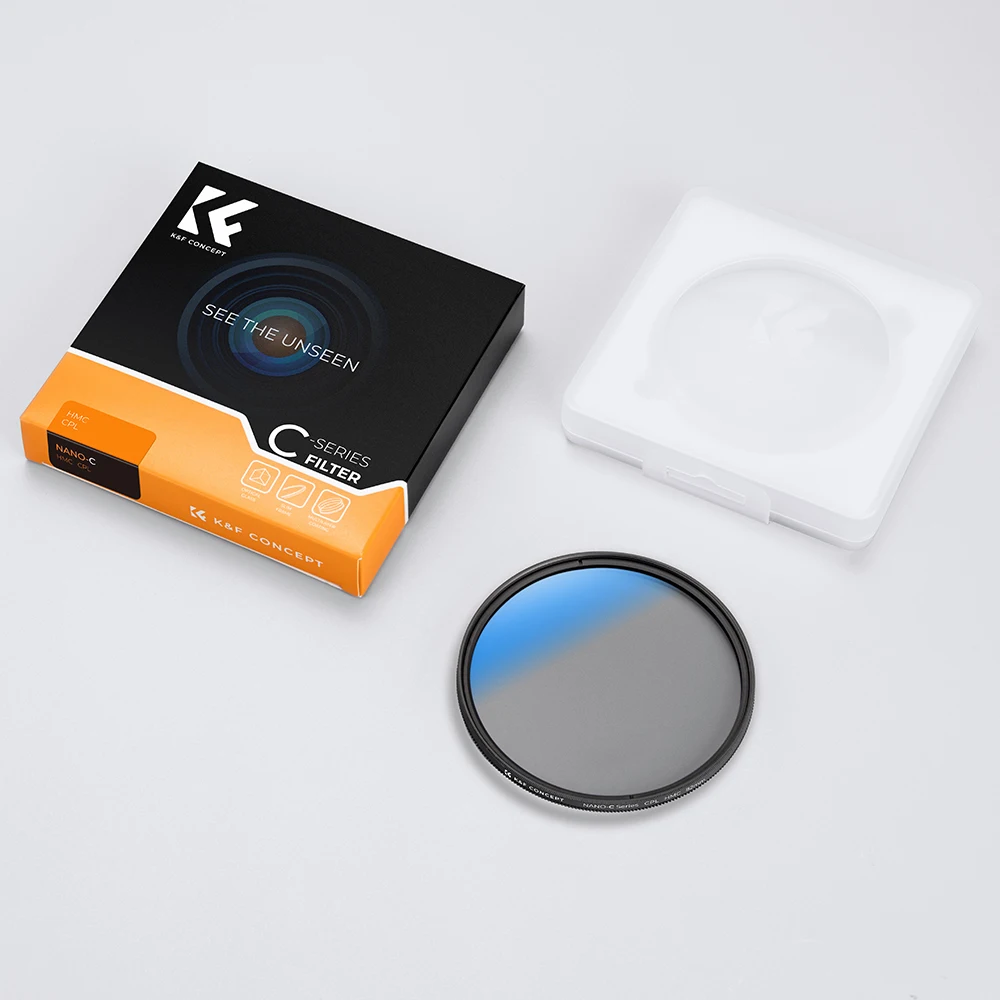 K&F Concept MC CPL Filter Zirkularpolarisator Ultradünner mehrfach beschichteter Kameraobjektivfilter 37/40,5/43/49/52/55/58/62/67/72/77/82 mm