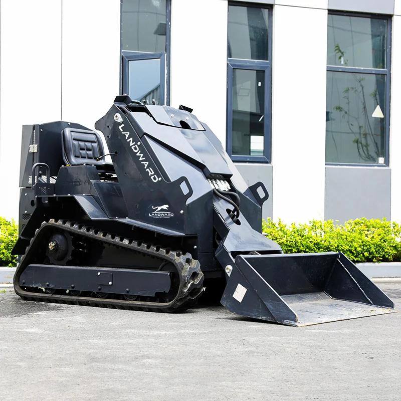 Euro 5 Home Wheel Skid Steer Loader High Quality Small 4WD Loading Transporter Diesel Power Crawler Mini Skid Loader Customized