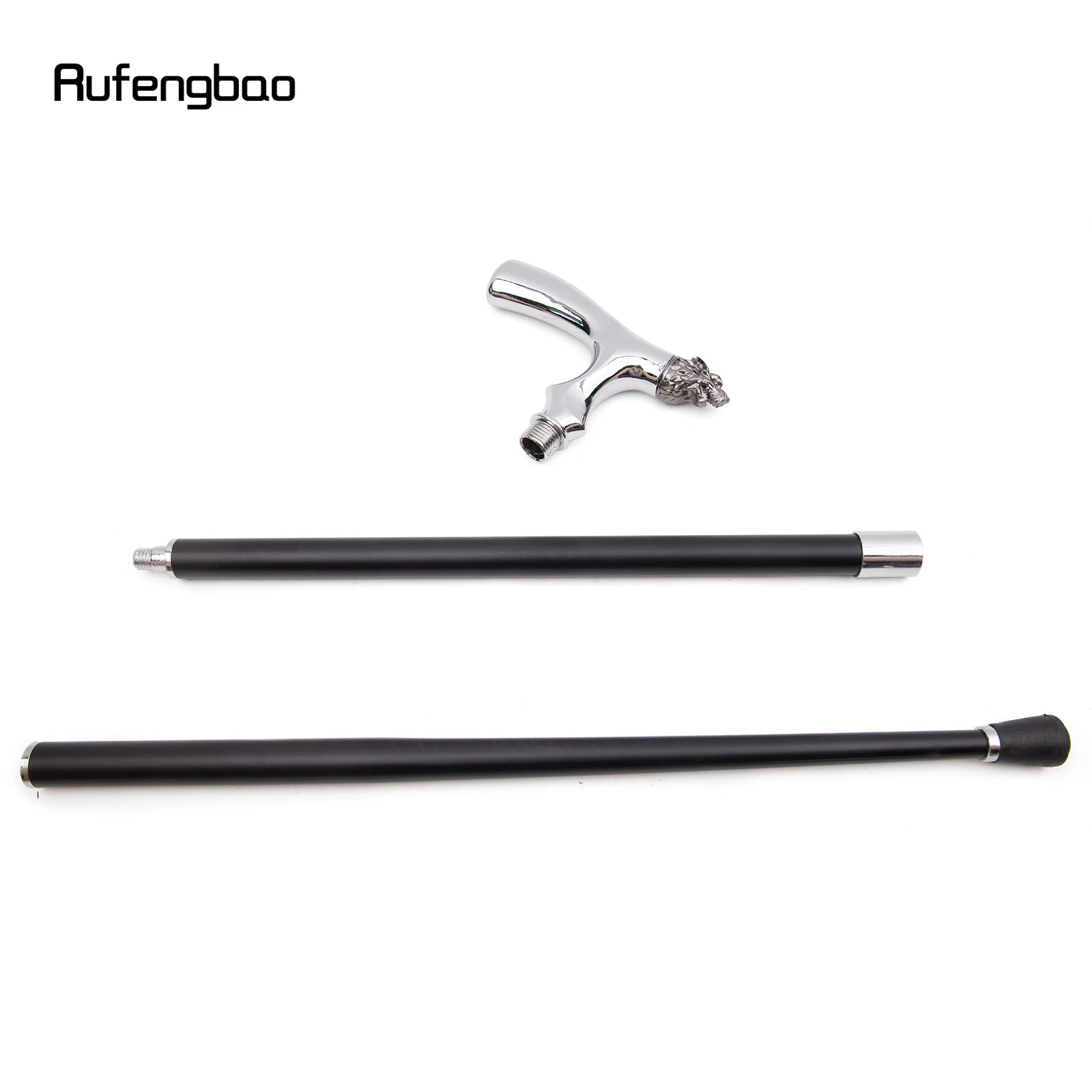 หัวสิงโตสีขาว T รูปร่างเดิน Cane แฟชั่นตกแต่งเดิน Stick สุภาพบุรุษ Elegant คอสเพลย์ Cane KNOB Crosier 93 ซม