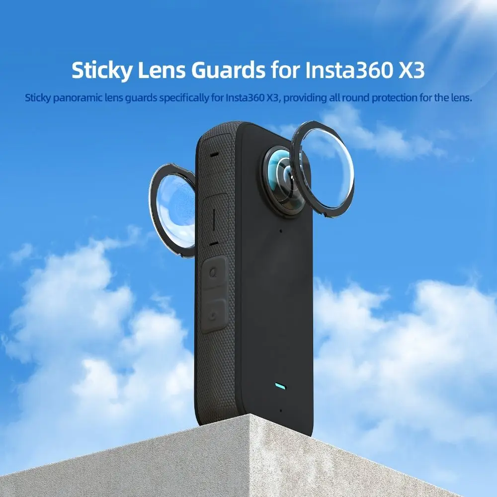 Protectores de lente adhesivos para Insta360 X3/X2, doble lente, 360 Mod, accesorios protectores para Insta 360 X3/X2, nuevos
