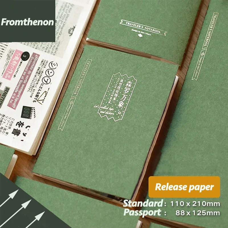 Fromthenon Travel Notebook Replace Inner Sticker Book Journal Planner Replace Accessories Office Stationery Supplies