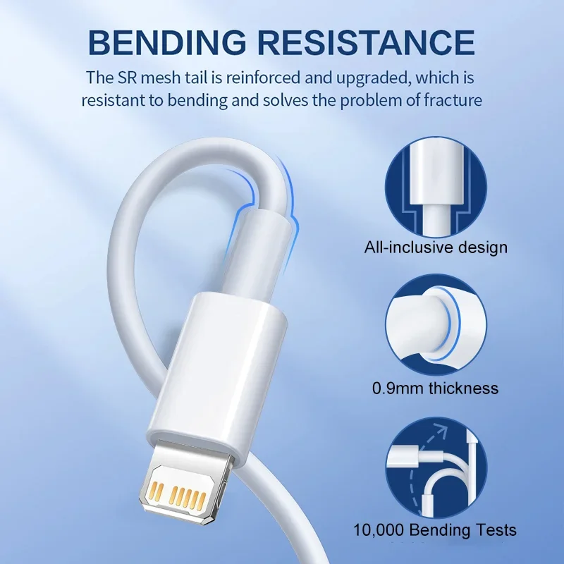 Cavo USB di ricarica rapida PD 20W per iPhone 15 11 12 13 14 16 Pro Max Cavo USB C per iPhone 16 15 14 8 Plus Linea di ricarica Data Wire