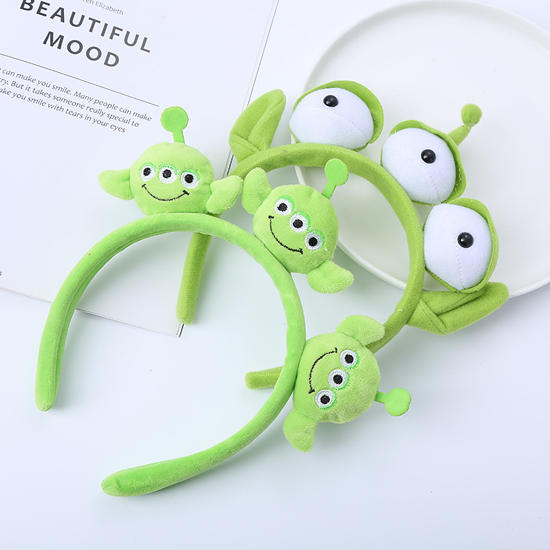 Disney Pixar Toy Story Alien Plüsch Stirnband Anime Figur Cosplay Alien Haar Zubehör Haar Hoop Haarband Cartoon Kinder Geschenk