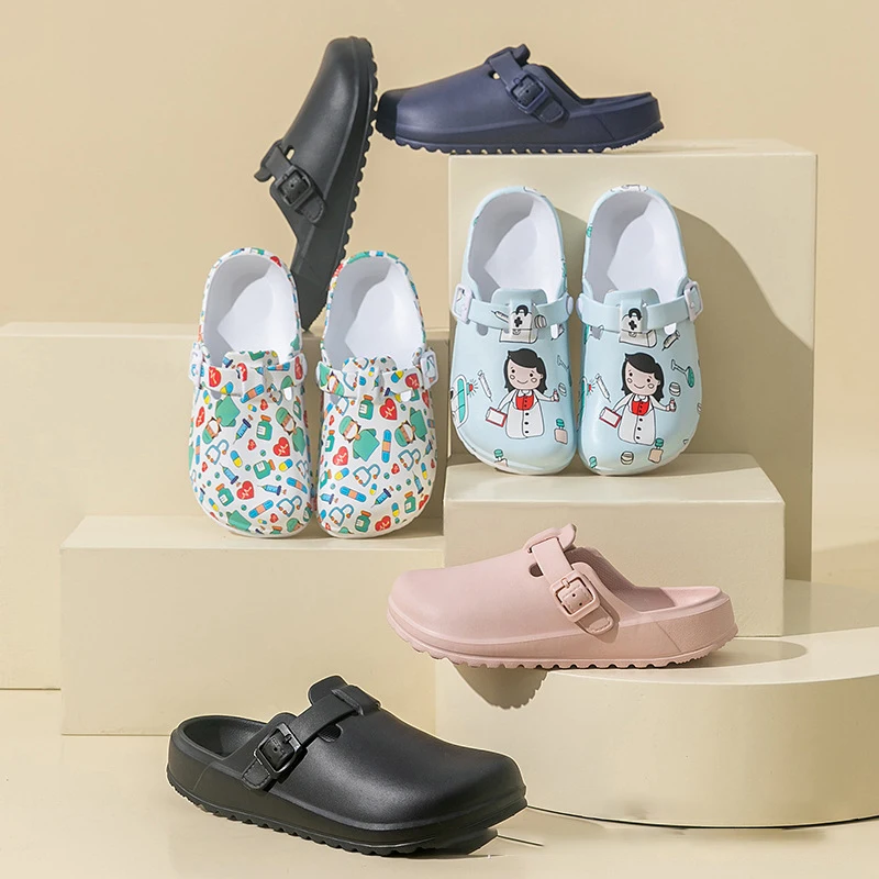 OP-Schuhe für Damen und Herren, atmungsaktive, spezielle Schutzklogs für Ärzte, Krankenschwestern und Sandalen für den Laborgebrauch