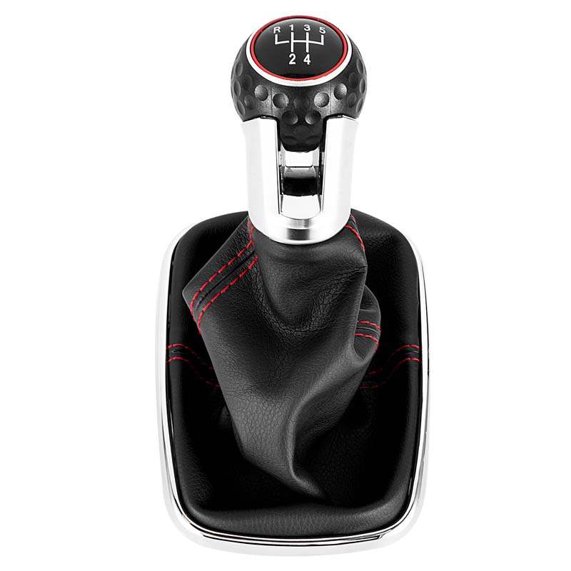 Novo carro 5/6 velocidade 12mm botão de mudança de engrenagem alavanca shifter gaiter boot para volkswagen vw golf bora jetta gti mk4 acessórios interiores
