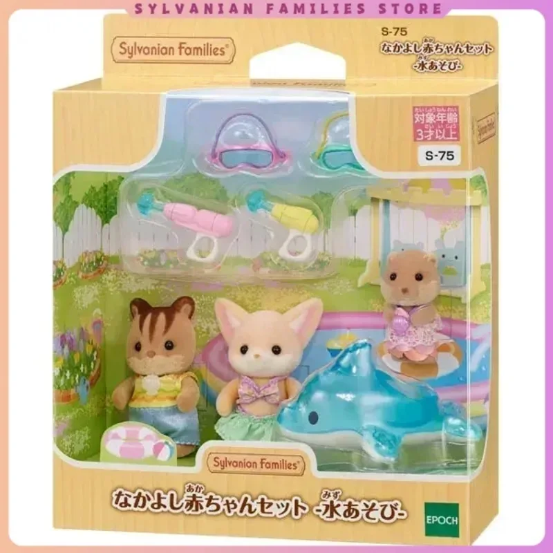 Ternurines Sylvanian ครอบครัวอะนิเมะตัวเลขชุดครอบครัวตุ๊กตาของเล่นตุ๊กตาเด็กสะสมเครื่องประดับตกแต่งรูปเด็กของขวัญ